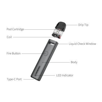 Uwell Caliburn G Pod Kit Shading Grey Mah Ml Tobaliq E