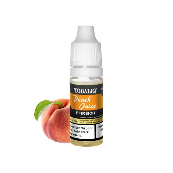 TOBALIQ E-Liquid - 6mg Nikotin - Peach Juice