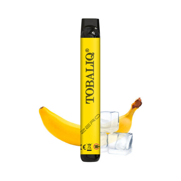 TOBALIQ E-Shisha 600Puffs - Ohne Nikotin - Banana Ice