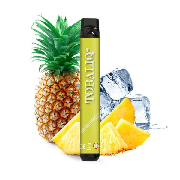 TobaliQ E-Shisha 600Puffs – Ohne Nikotin – Pineapple Ice