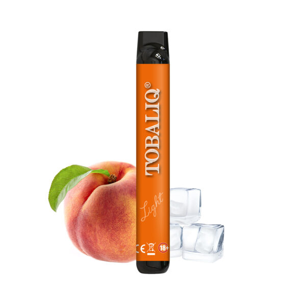 TOBALIQ E-Shisha 600Puffs - 10mg Nikotin - Peach Ice