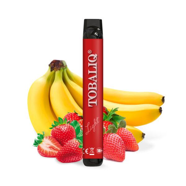 TobaliQ E-Shisha 600Puffs – 10mg Nikotin – Strawberry Banana