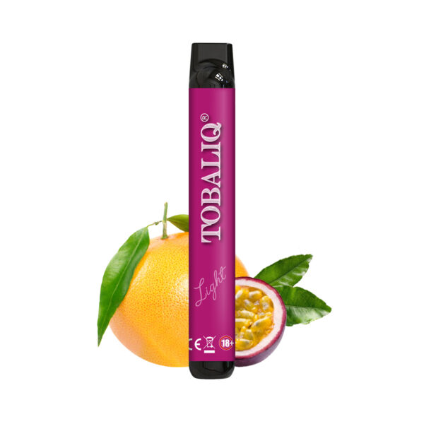 TOBALIQ E-Shisha 600Puffs - 10mg Nikotin - Passion Grapefruit