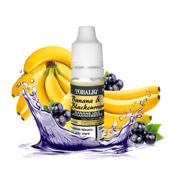 TOBALIQ E-Liquid – 6mg Nikotin – Banana & Blackcurrant