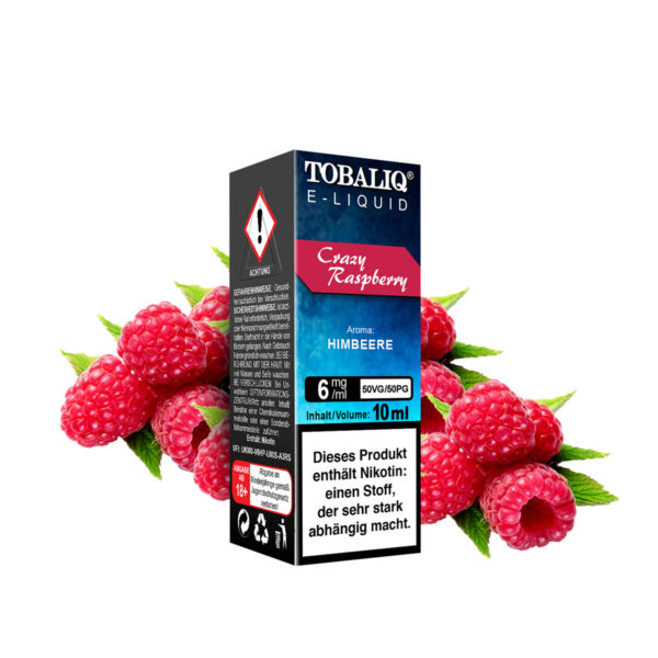 TOBALIQ E-Liquid – 6mg Nikotin – Crazy Raspberry
