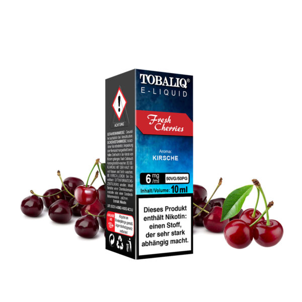 TOBALIQ E-Liquid – 6mg Nikotin – Fresh Cherries
