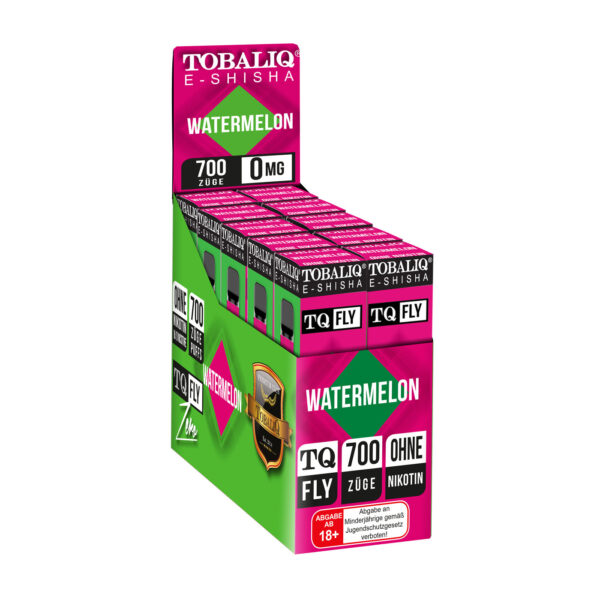 TobaliQ E-Shisha 700Puffs – Ohne Nikotin – Watermelon