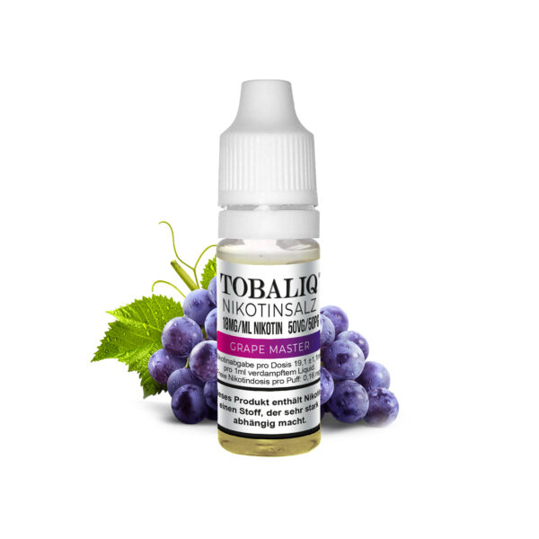 Tobaliq Nikotinsalz 18 mg/ml Grape Master 50VG/50PG