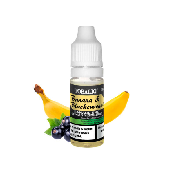 TOBALIQ E-Liquid - 3mg Nikotin - Banana & Blackcurrant