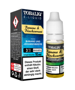 TOBALIQ E-Liquid - 3mg Nikotin - Banana & Blackcurrant