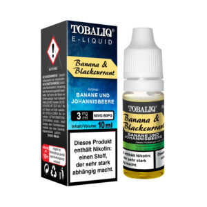 TOBALIQ E-Liquid - 3mg Nikotin - Banana & Blackcurrant