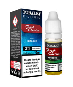 TOBALIQ E-Liquid - 3mg Nikotin - Fresh Cherries