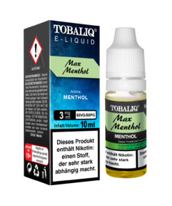 TOBALIQ E-Liquid - 3mg Nikotin - Max Menthol