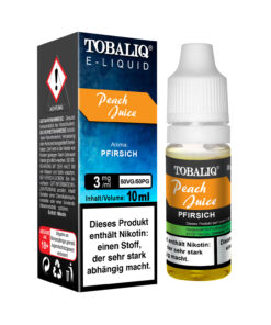 TOBALIQ E-Liquid - 3mg Nikotin - Peach Juice
