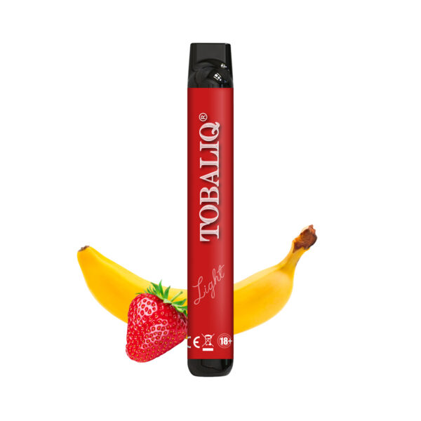 TOBALIQ E-Shisha 600Puffs - 10mg Nikotin - Strawberry Banana