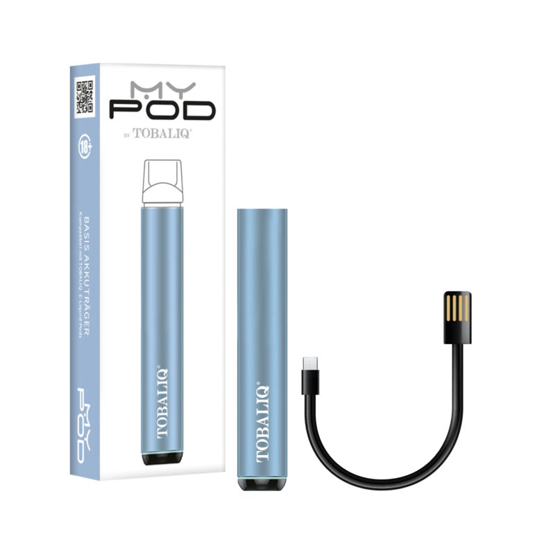 MyPod Basis Akkuträger, inkl. USBLadekabel Blau • TOBALIQ EZigaretten, ELiquids & Vapes