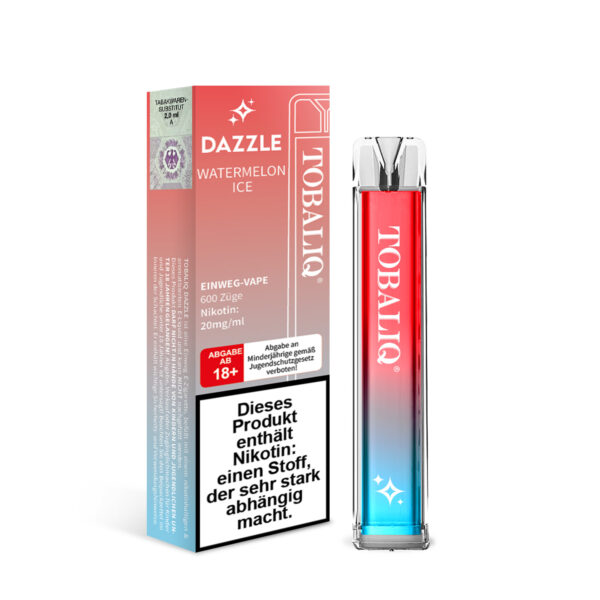 TOBALIQ DAZZLE - 20mg Nikotin, 600 Puffs - WATERMELON ICE