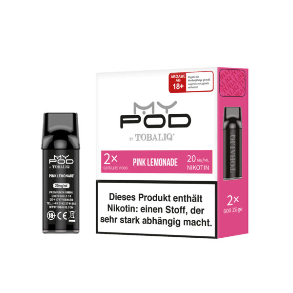 TOBALIQ MyPod 2x Pods. 20 mg Nikotin, 2x600 Züge