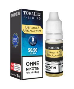 TOBALIQ E-Liquid – Ohne Nikotin – Banana & Blackcurrant
