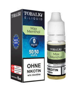 TOBALIQ E-Liquid – Ohne Nikotin – Max Menthol