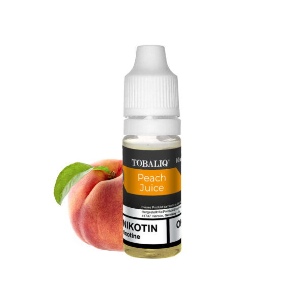 TOBALIQ E-Liquid – Ohne Nikotin – Peach Juice