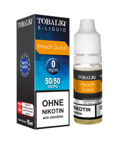 TOBALIQ E-Liquid – Ohne Nikotin – Peach Juice