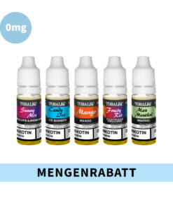 TOBALIQ E-Liquid Mengenrabatt – ohne Nikotin