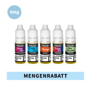 TOBALIQ E-Liquid Mengenrabatt – ohne Nikotin