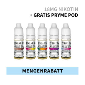 E-Liquid Mengenrabatt - 18mg Nikotinsalz - ab 5 St