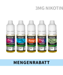 E-Liquid Mengenrabatt - 3mg Nikotin - ab 5 St