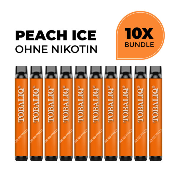 10x Peach Ice - Ohne Nikotin