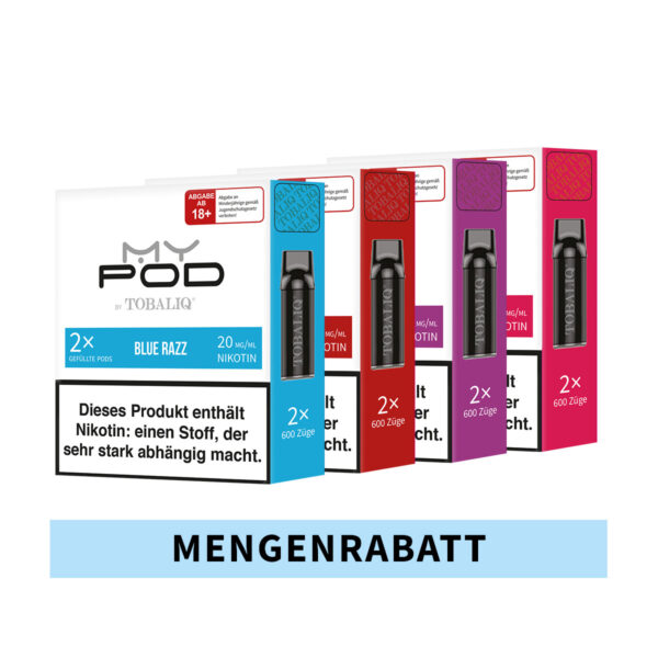 MyPod Pods Mengenrabatt - 20mg Nikotin - Freie Auswahl