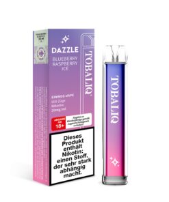 DAZZLE – 20mg Nikotin, 600 Puffs – BLUEBERRY RASPBERRY ICE