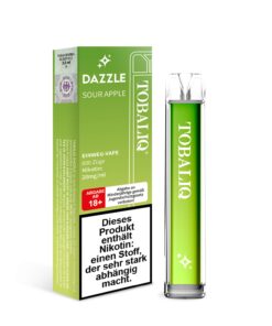 DAZZLE – 20mg Nikotin, 600 Puffs – SOUR APPLE