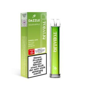 DAZZLE – 20mg Nikotin, 600 Puffs – SOUR APPLE