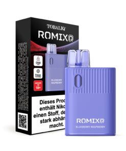 RomixQ - 20mg Nikotin, 600 Puffs - Blueberry Raspberry