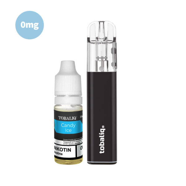 TOBALIQ Vape-Set: Vape und 0mg Nikotin E-Liquid