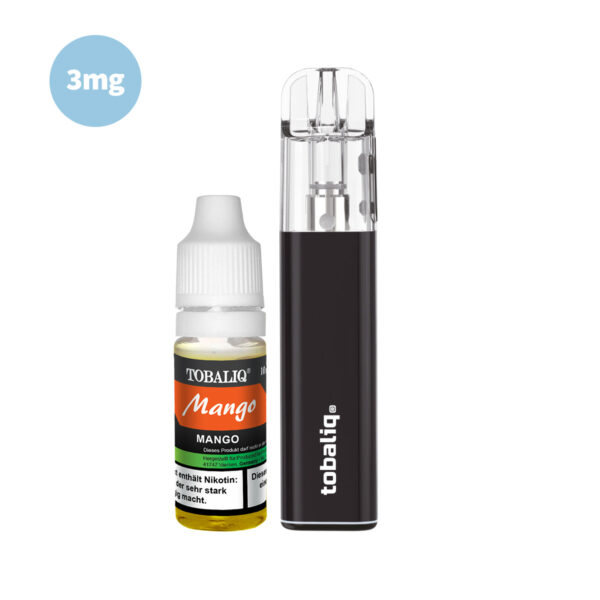 TOBALIQ Vape-Set: Vape und 3mg Nikotin E-Liquid