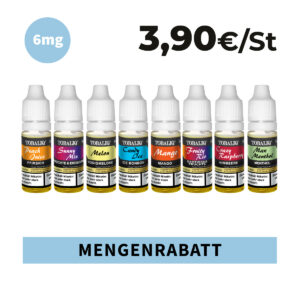 TOBALIQ E-Liquid Mengenrabatt - 6mg Nikotin