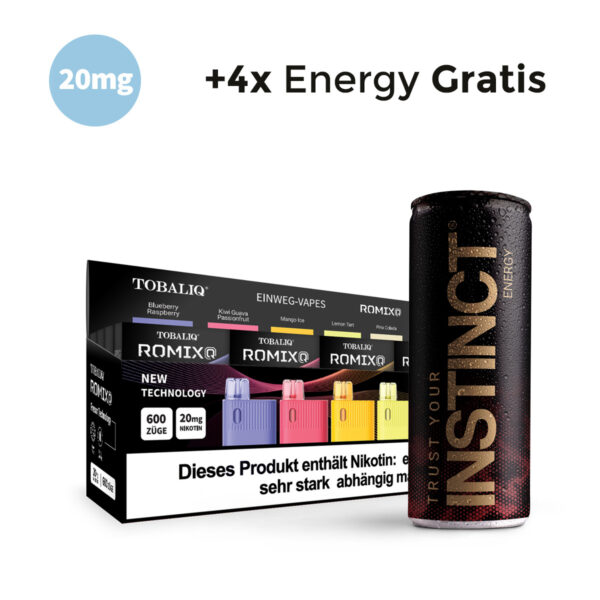 RomixQ 20er Party Box, 5 Sorten, 20mg Nikotin