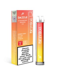 DAZZLE - 20mg Nikotin, 600 Züge - STRAWBERRY BANANA ICE
