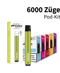 MyPod Big Puff: 6000 Züge Pod-Kit - 20 mg Nikotin