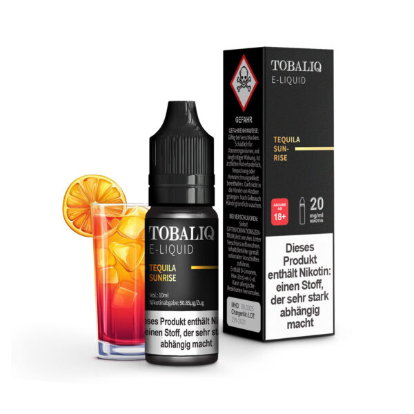 TOBALIQ E-Liquid - 20mg Nikotin - Tequila Sunrise