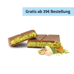 VIRALE Dubai Schokolade - Milchschokolade gefüllt mit Pistaziencreme und Kadaifi - 90g