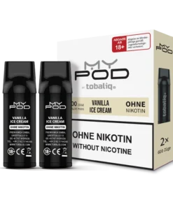 MyPod Pods 2x600 Züge - ohne Nikotin - Vanilla Ice Cream