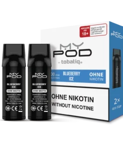 MyPod Pods 2x600 Züge - ohne Nikotin - Blueberry Ice