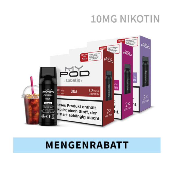 MyPod Pods Mengenrabatt - 10mg Nikotin - ab 5 St.