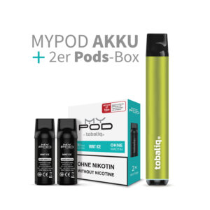 MyPod 1+1 Angebot: Akku + 2er Pods Box, ohne Nikotin