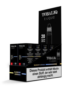 TOBALIQ E-Liquid 10er Display - 20mg Nikotinsalz - Blueberry Lemonade