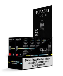 TOBALIQ E-Liquid 10er Display - 20mg Nikotinsalz - Vodka Blueberry Lemon Ice